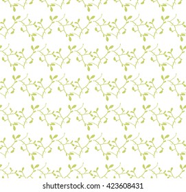 Leafs seamless vector floral pattern. Elegance floral seamless pattern. Background with leafs. Abstract geometric texture. Use for wallpaper, wrapping, invitation, etc.