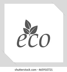 Leafs sign - vector icon