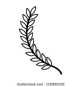 leafs spike decorative icon