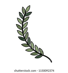 leafs spike decorative icon