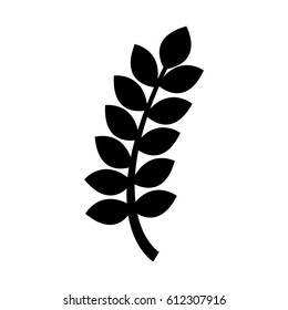 leafs spike isolated icon