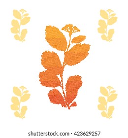 Leafs vector illustration. Elegance floral vector illustration. Background with leafs. Abstract geometric texture. Use for wallpaper, wrapping, invitation, graphics elements, etc.
