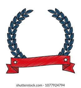 leafs wreath crown icon