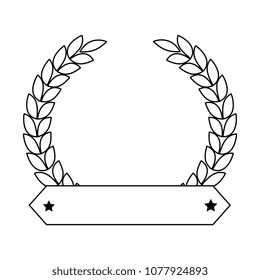 leafs wreath crown icon