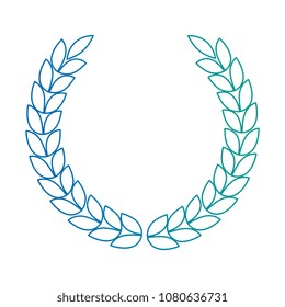 leafs wreath crown icon
