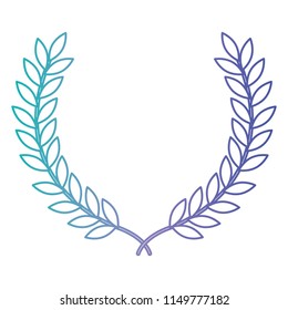 leafs wreath crown icon
