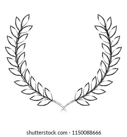 leafs wreath crown icon