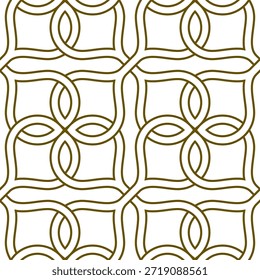 Blattförmige Blume Design Nahtlose Linie Muster für dekorative Kunst