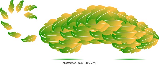 leafy autumn car concept