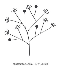 Leafy branch natural icon