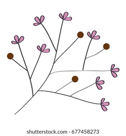Leafy branch natural icon