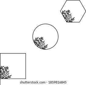 	Leafy Frame Monogram Bundle is suitable for t-shirt, laser cutting, sublimation, hobby, cards, invitations, website or crafts projects. Perfect for magazine, news papers, posters, etc.