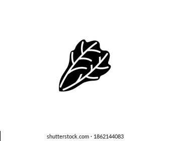 Leafy green vector icon. Isolated leafy green illustration