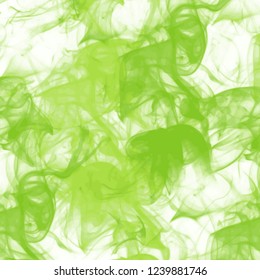 leafy green watercolor smok surface background pattern, vector illustration