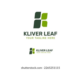 Leafy K Logo Design 4