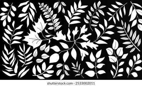 Vector de fondo de la naturaleza frondosa. Patrón floral para embalaje, Tarjeta de regalo, Anuncio de Web, envoltura, etc. elemento de diseño de Vector	