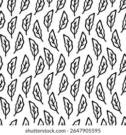 Padrão folhoso em estilo vetorial ideal para design de tecido ou papel de parede