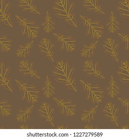 leafy seamless background in vector for textiles and decoration