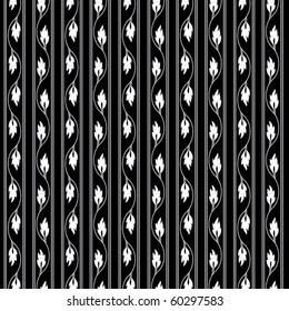 A leafy vertical vector pattern