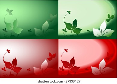 Leafy wallpaper