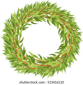 leafy wreath