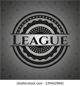 League dark icon or emblem. Vector Illustration. Detailed.
