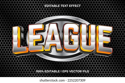 league editable text effect, lettering typography font style, esport 3d text for tittle