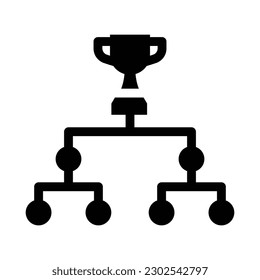 league glyph  icon illustration vector graphic