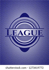 League with jean texture