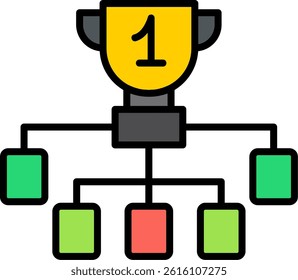League Line Filled Vector Icon Design