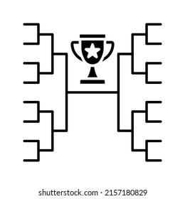 League Structure Knockout Structure League Table Stock Vector (Royalty ...