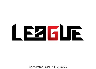 League typography design vector, for t-shirt, poster and other uses