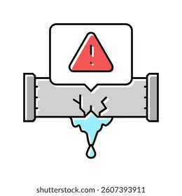 leak detection water saving color icon vector. leak detection water saving sign. isolated symbol illustration