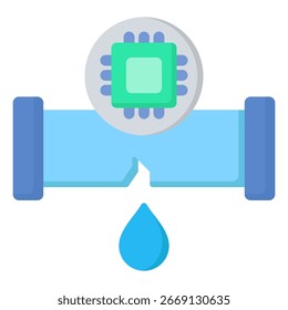 Símbolo do ícone Detector de vazamento. Ilustração vetorial