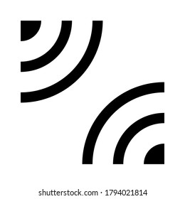 Leak icon vector isolated on white background.
