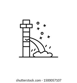 Leak pipe improvement icon. Element of labor icon