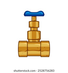 leak plumbing valve cartoon. repair pressure, flow control, shutoff fixture leak plumbing valve sign. isolated symbol vector illustration