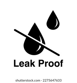 leak proof icon flat illustration on white background..eps