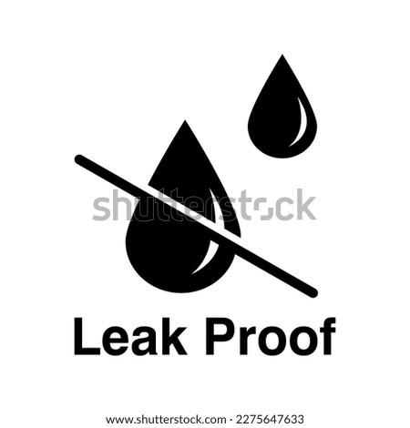 leak proof icon flat illustration on white background..eps