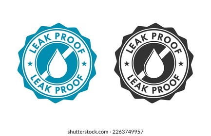 Leak proof logo template illustration. suitable for your business