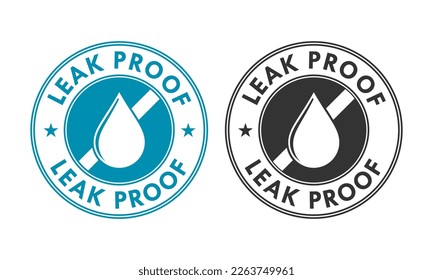 Leak proof logo template illustration. suitable for your business