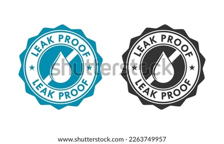 Leak proof logo template illustration. suitable for your business