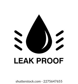 Leak Proof vector simple icon illustration on white background..eps