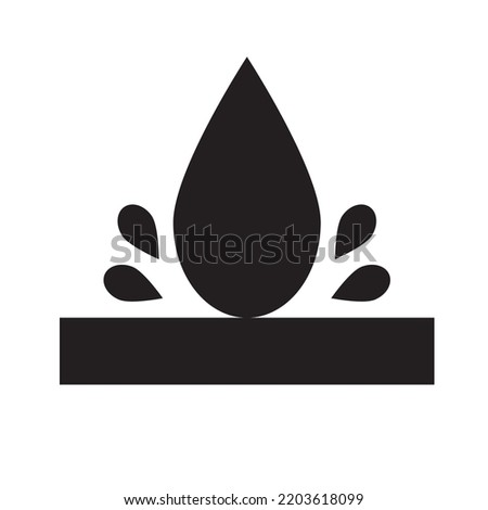 Leak proof or waterproof resistant symbol