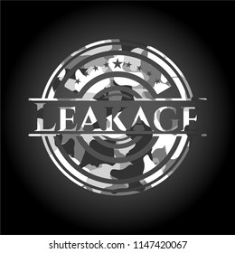 Leakage on grey camo pattern