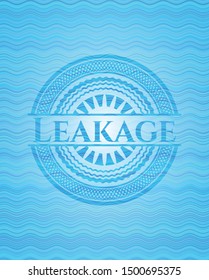 Leakage water badge background. Vector Illustration. Detailed.