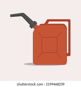 Leaking Gasoline Can Petrol Container Isolated Stock Vector (Royalty