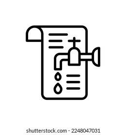 Leaking icon in vector. Logotype