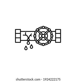 Icono de válvula de escape, eps 10