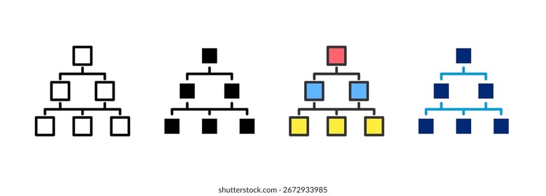 Lean Chart Icon Set Multiple Style Collection